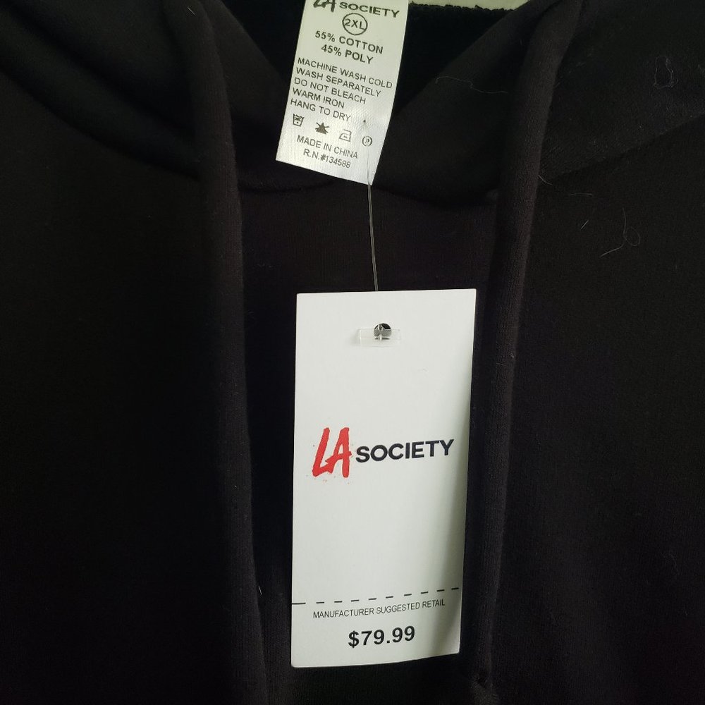 Black workout hoodie